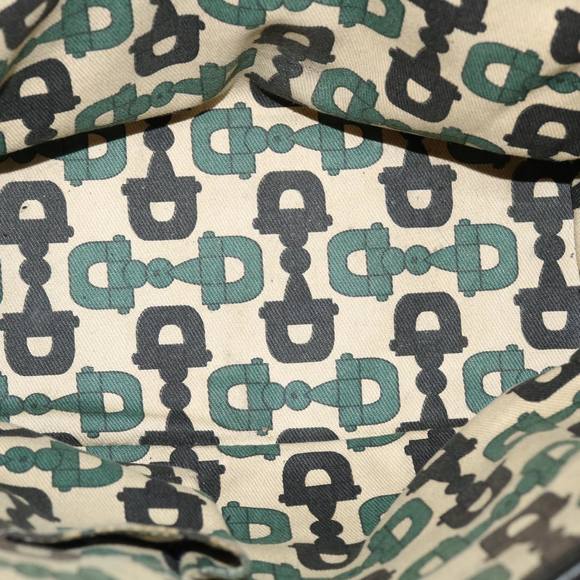GUCCI Web Sherry Line GG Canvas Hand Bag Black Green Red 213048 Auth rd4507 - Picture 11 of 16